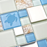 New Idea Tile TST Marine Animals Beach Style Inner Conch Kitchen Bath Backsplash Accent Mosaic Tiles TSTNB11