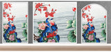 TST Mosaic Mural Nature Scenery Birds & Flowers Colorful Parquet Unique Design Hand Made Mosaic TIles