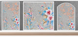 TST Mosaic Mural Simple Elegant Flower Butterfly Home Hotel Shinning Crystal Picture