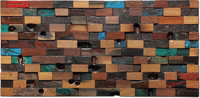 TST Aligned Wooden Panels Wall DIY Design Holey Artistic 3D Aesthetic Tiles