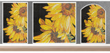 TST Mosaic Mural Sunflowers Parquet Unique Art Background Wall Decor 