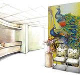 TST Mosaic Mural Peacock Flower Home Hotel Wall Deco Art Mosaic TSTBSM006