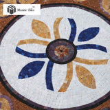 TST Mosaic Mural Golden Hall Ceiling Floor Sequence Pattern Round Art Deco Mosaic