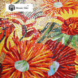 TST Mosaic Murals Sunflower Van Gogh Oil Painting Customized Mosaic Art TSTBSM002